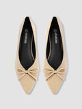 Pointed-toe suede slip-on shoes
