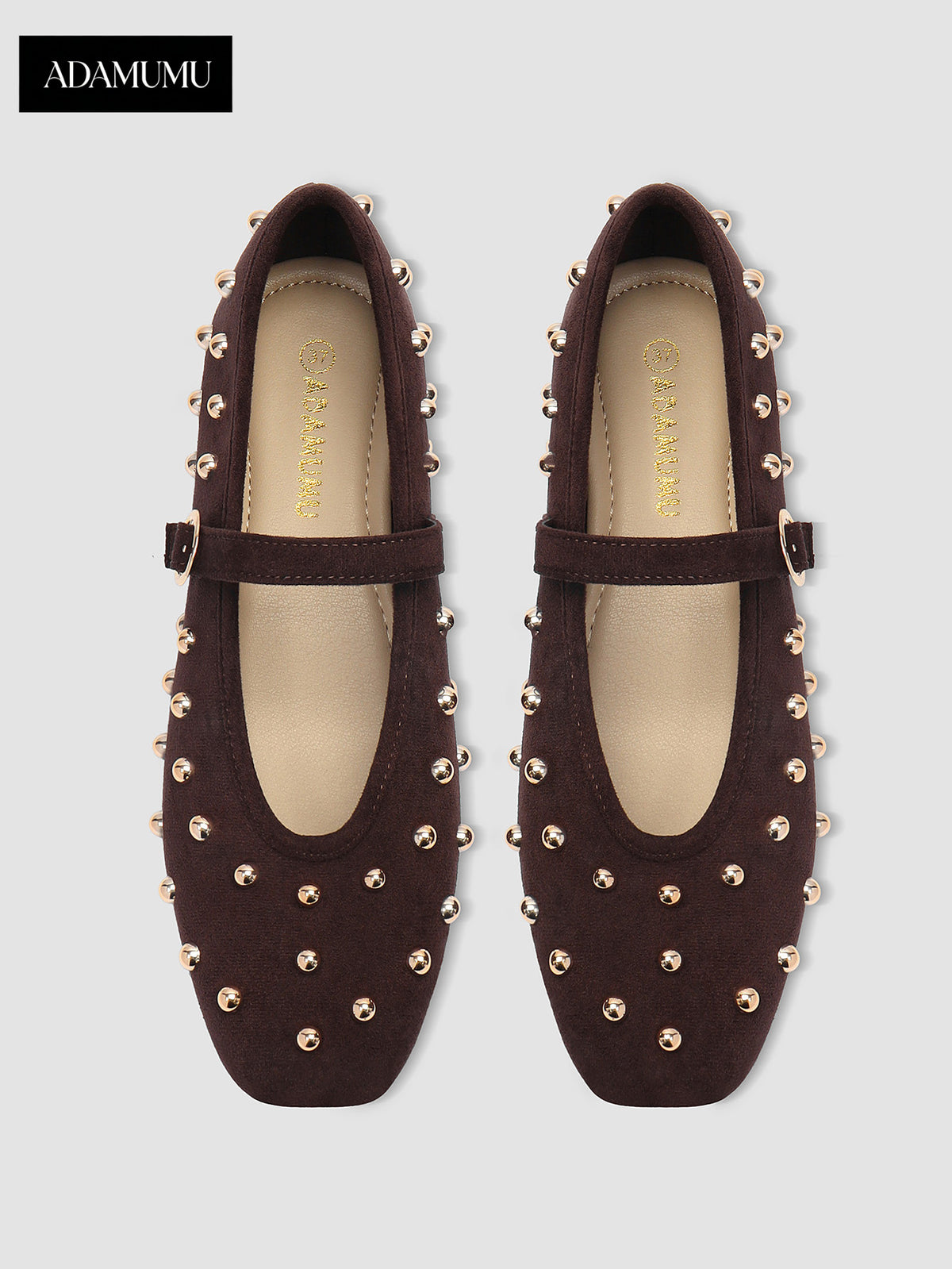 Pegged single-button square-toe shoes